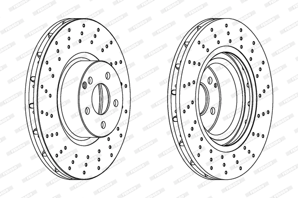 Disque de frein FERODO DDF1248C-1