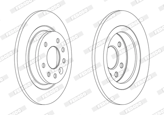 Disque de frein FERODO DDF1877C