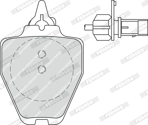 Kit de plaquettes de frein, frein à disque FERODO FDB1709