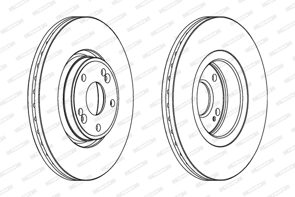 Disque de frein FERODO DDF1205