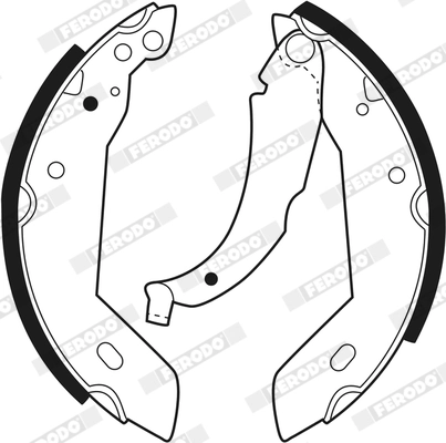 Jeu de mâchoires de frein FERODO FSB225