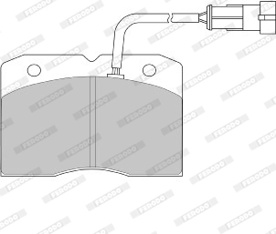 Kit de plaquettes de frein, frein à disque FERODO FVR1353