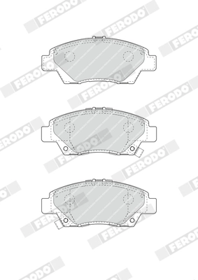 Kit de plaquettes de frein, frein à disque FERODO FDB4404