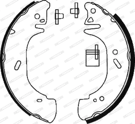 Jeu de mâchoires de frein FERODO FSB618