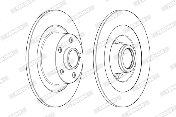 Disque de frein FERODO DDF1729-1