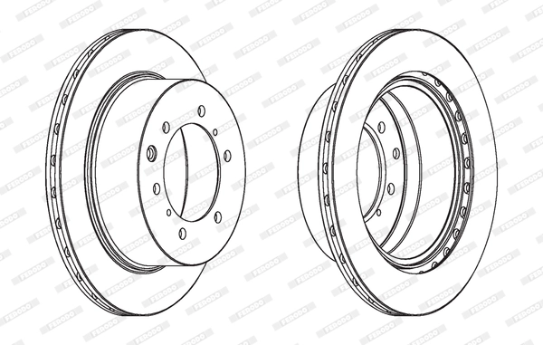 Disque de frein FERODO DDF1954