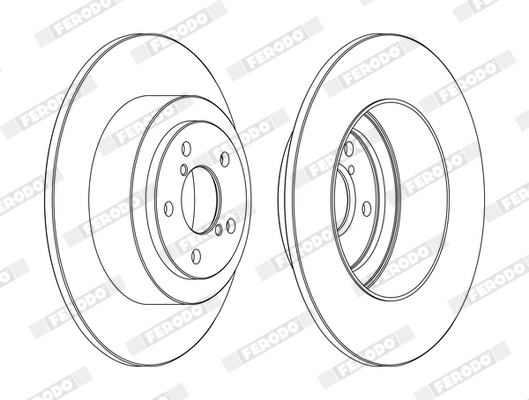 Disque de frein FERODO DDF1647C