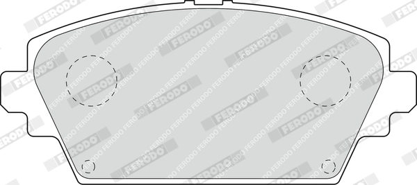 Kit de plaquettes de frein, frein à disque FERODO FDB1580