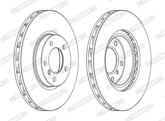 Disque de frein FERODO DDF804C