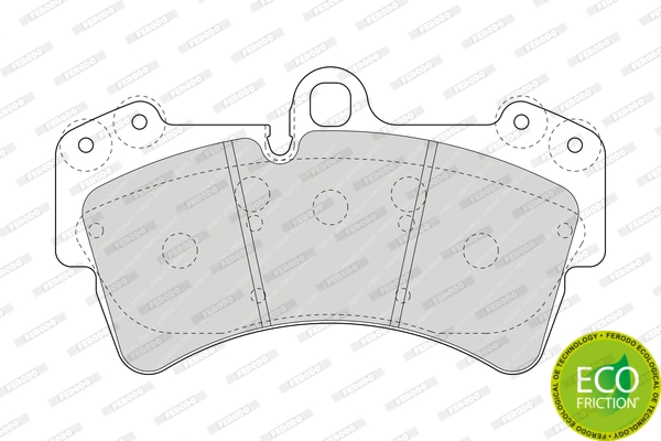 Kit de plaquettes de frein, frein à disque FERODO FDB1626