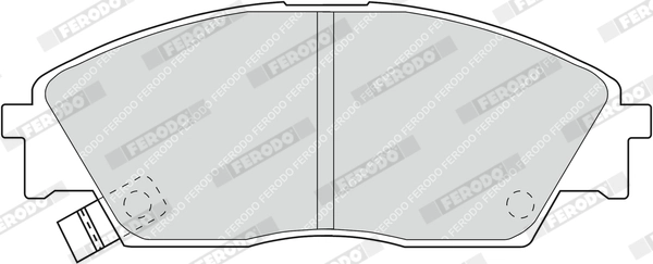 Kit de plaquettes de frein, frein à disque FERODO FDB598