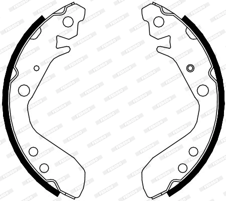 Jeu de mâchoires de frein FERODO FSB689