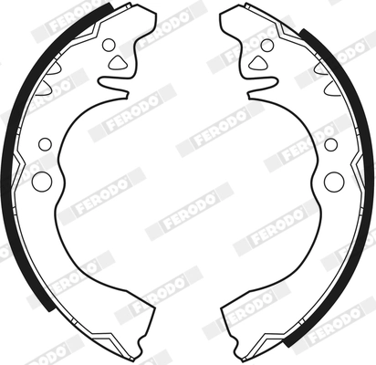 Jeu de mâchoires de frein FERODO FSB314