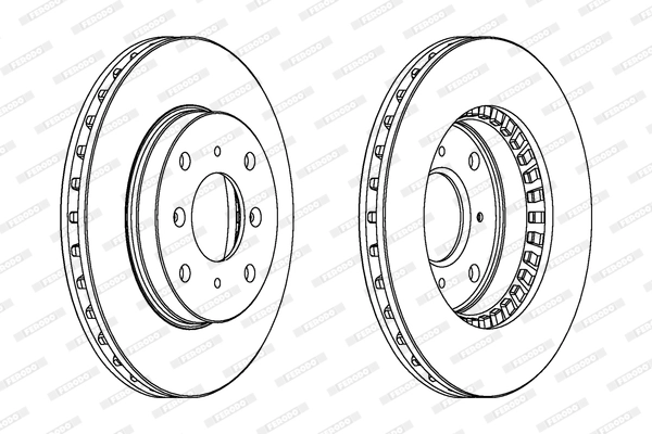 Disque de frein FERODO DDF511