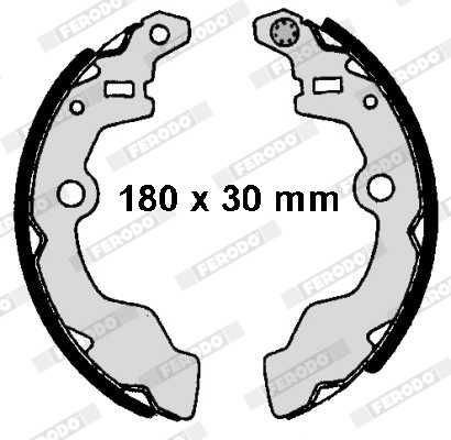 Jeu de mâchoires de frein FERODO FSB4013