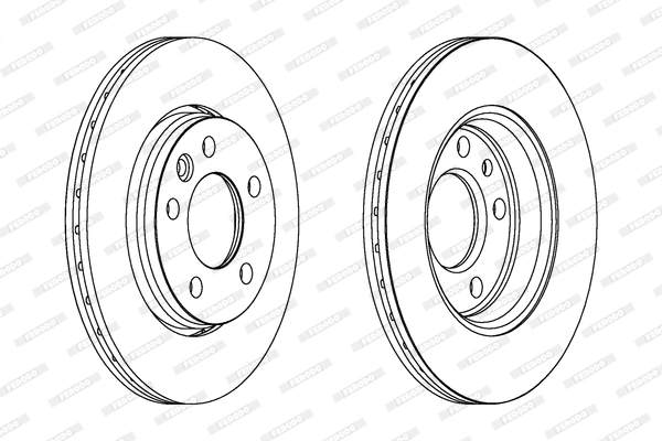 Disque de frein FERODO DDF1286