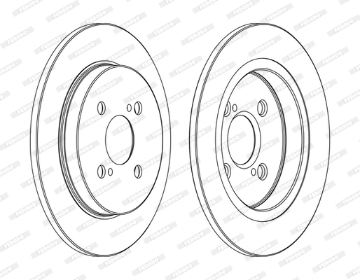 Disque de frein FERODO DDF1781C