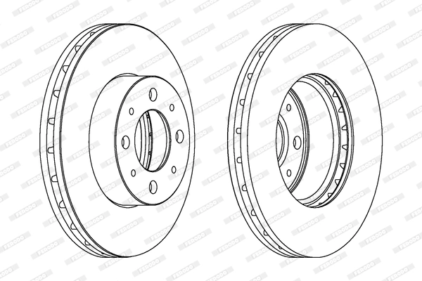 Disque de frein FERODO DDF1179C