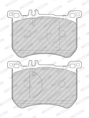 Kit de plaquettes de frein, frein à disque FERODO FDB5012