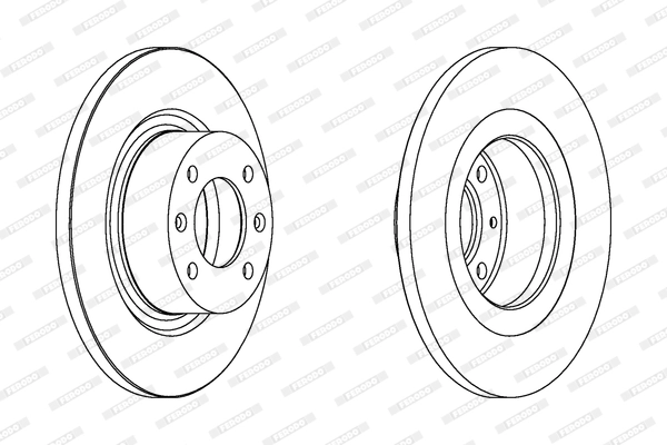Disque de frein FERODO DDF1157C