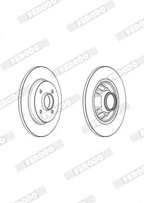 Disque de frein FERODO DDF1735-1