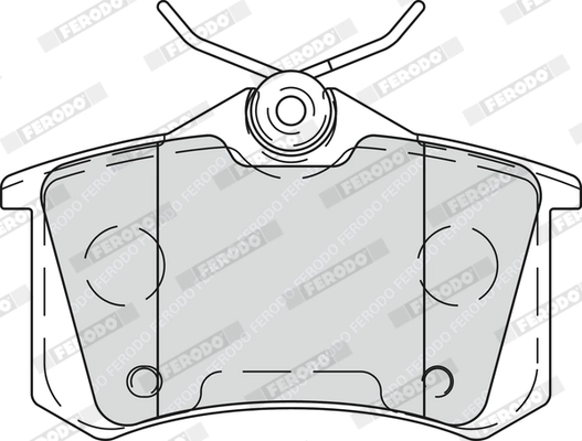 Kit de plaquettes de frein, frein à disque FERODO FDB4260