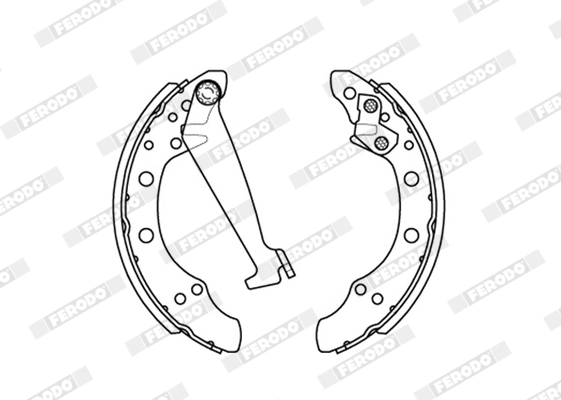 Jeu de mâchoires de frein FERODO FSB408