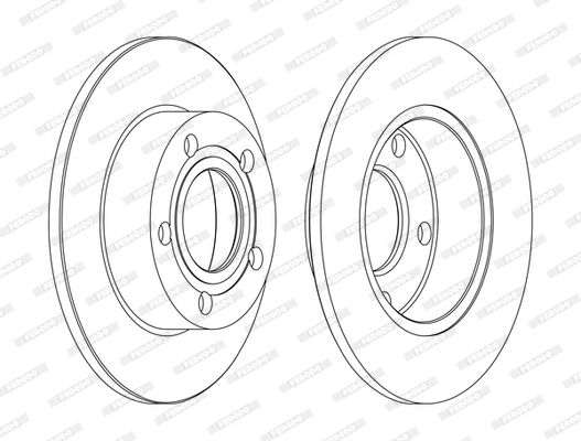 Disque de frein FERODO DDF952C