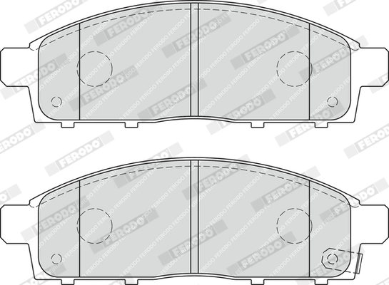 Kit de plaquettes de frein, frein à disque FERODO FDB4023