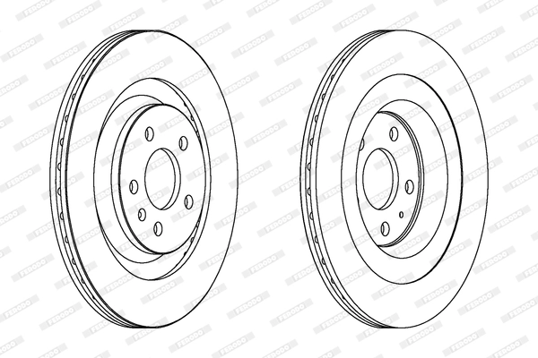 Disque de frein FERODO DDF1667C