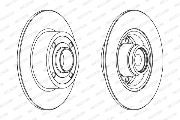 Disque de frein FERODO DDF1571-1