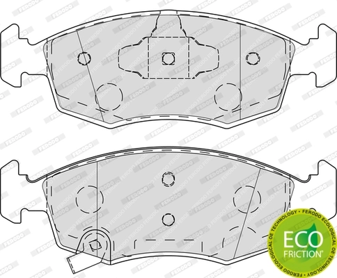 Kit de plaquettes de frein, frein à disque FERODO FDB4400