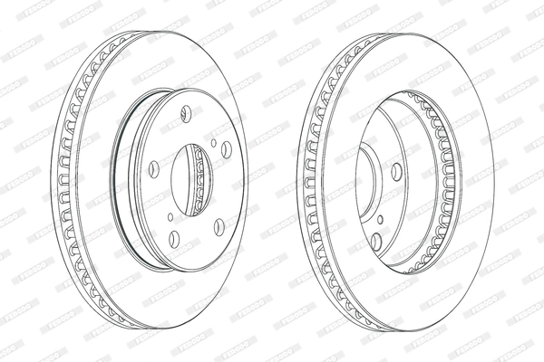 Disque de frein FERODO DDF1782C