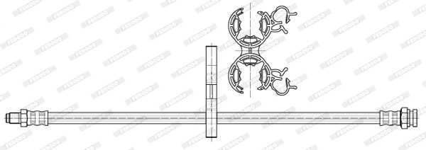 Flexible de frein FERODO FHY2618