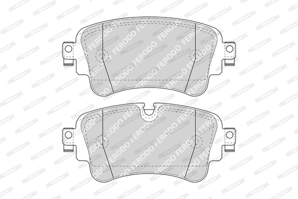 Kit de plaquettes de frein, frein à disque FERODO FDB4807