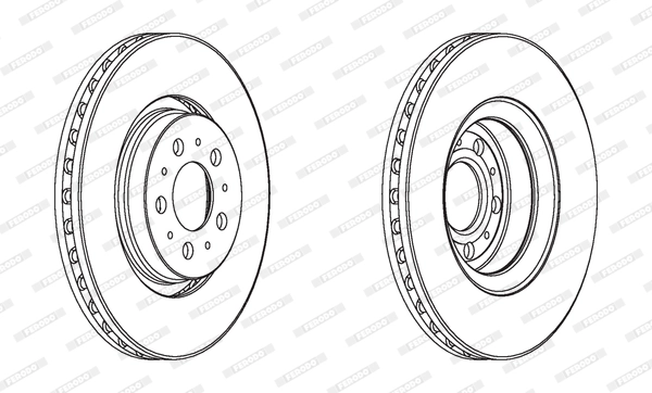 Disque de frein FERODO DDF1898C-1