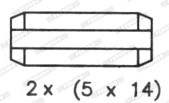 Jeu de mâchoires de frein FERODO FSB330