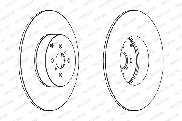 Disque de frein FERODO DDF1417C