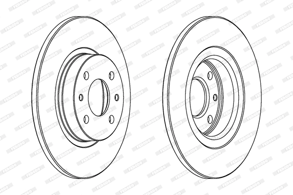 Disque de frein FERODO DDF141C