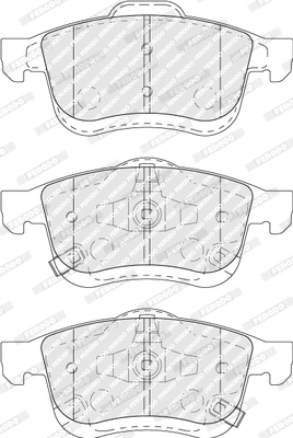 Kit de plaquettes de frein, frein à disque FERODO FDB5020
