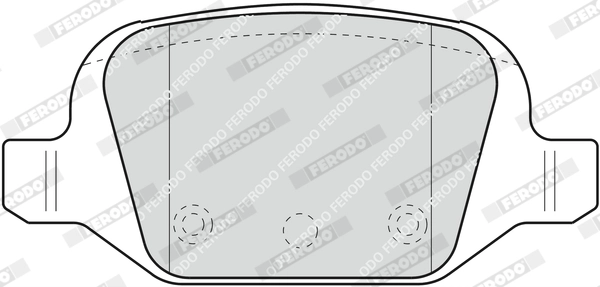 Kit de plaquettes de frein, frein à disque FERODO FDB1324