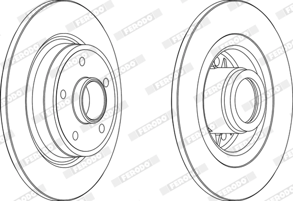 Disque de frein FERODO DDF1364C-1