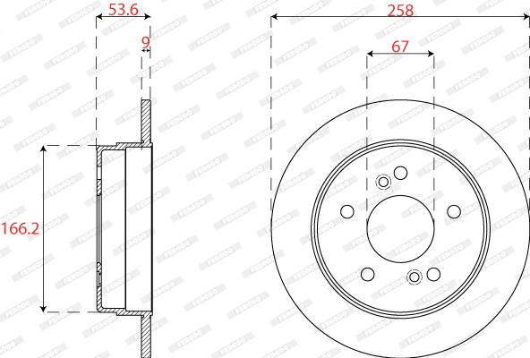 Disque de frein FERODO DDF539