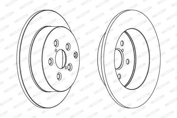 Disque de frein FERODO DDF1406C
