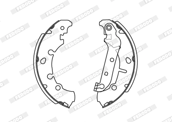 Jeu de mâchoires de frein FERODO FSB635