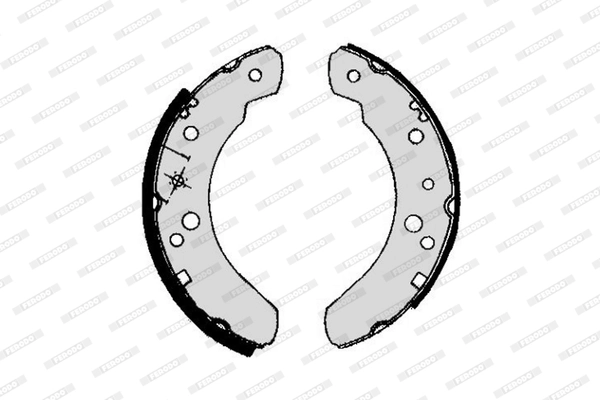 Jeu de mâchoires de frein FERODO FSB394