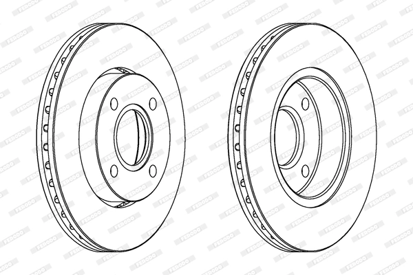 Disque de frein FERODO DDF423