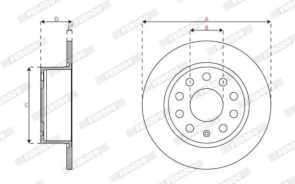 Disque de frein FERODO DDF2699C