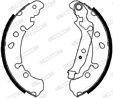 Jeu de mâchoires de frein FERODO FSB4037
