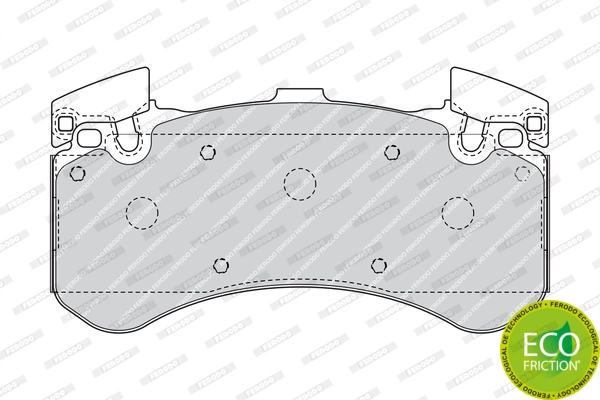 Kit de plaquettes de frein, frein à disque FERODO FDB4468